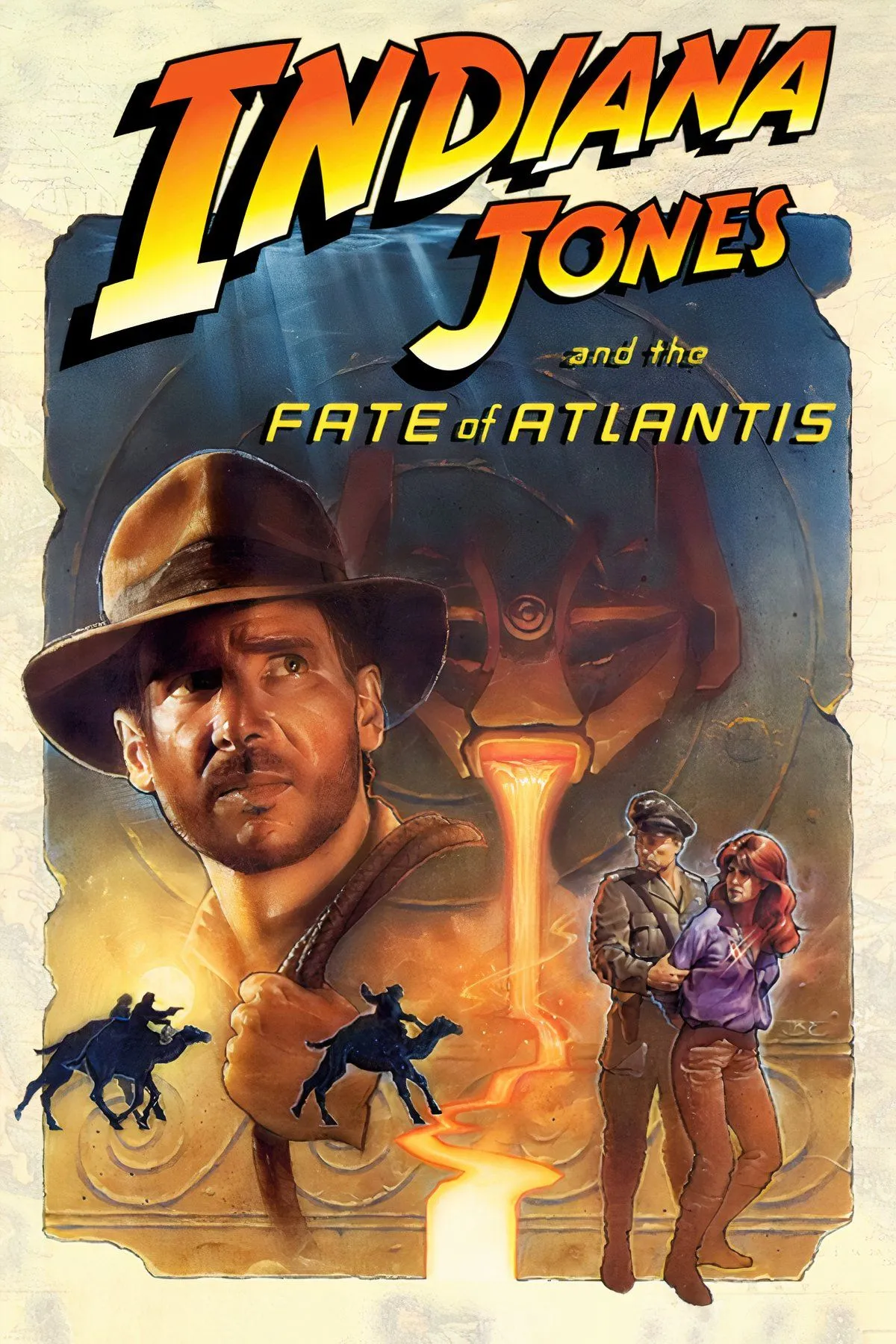 Indiana Jones trong một cảnh game phiêu lưu point-and-click