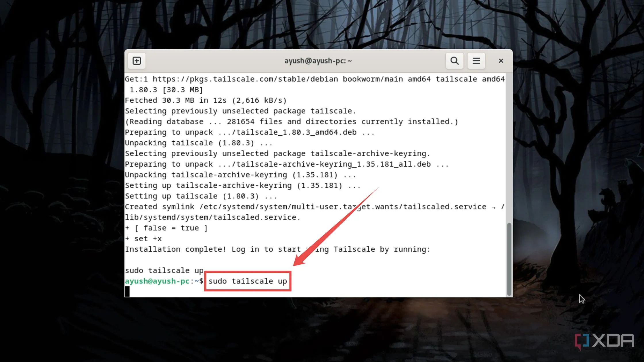 Khởi động phiên bản Tailscale trên Linux