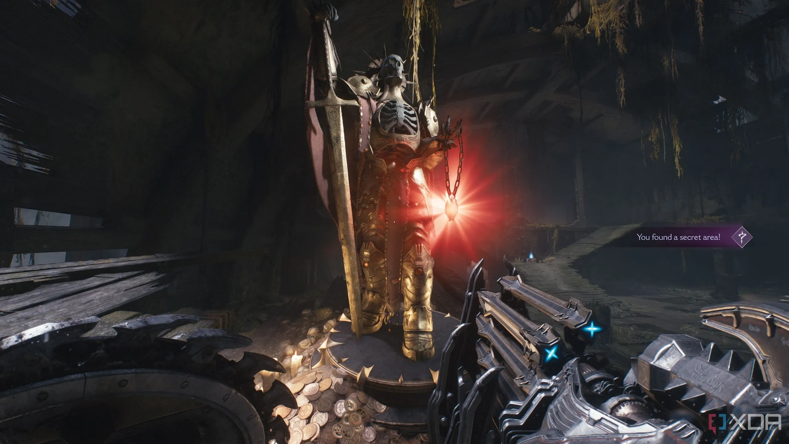 Khu vực bí mật 5 với bức tượng Red Ruby thứ hai trong Chapter 14 của Doom: The Dark Ages.