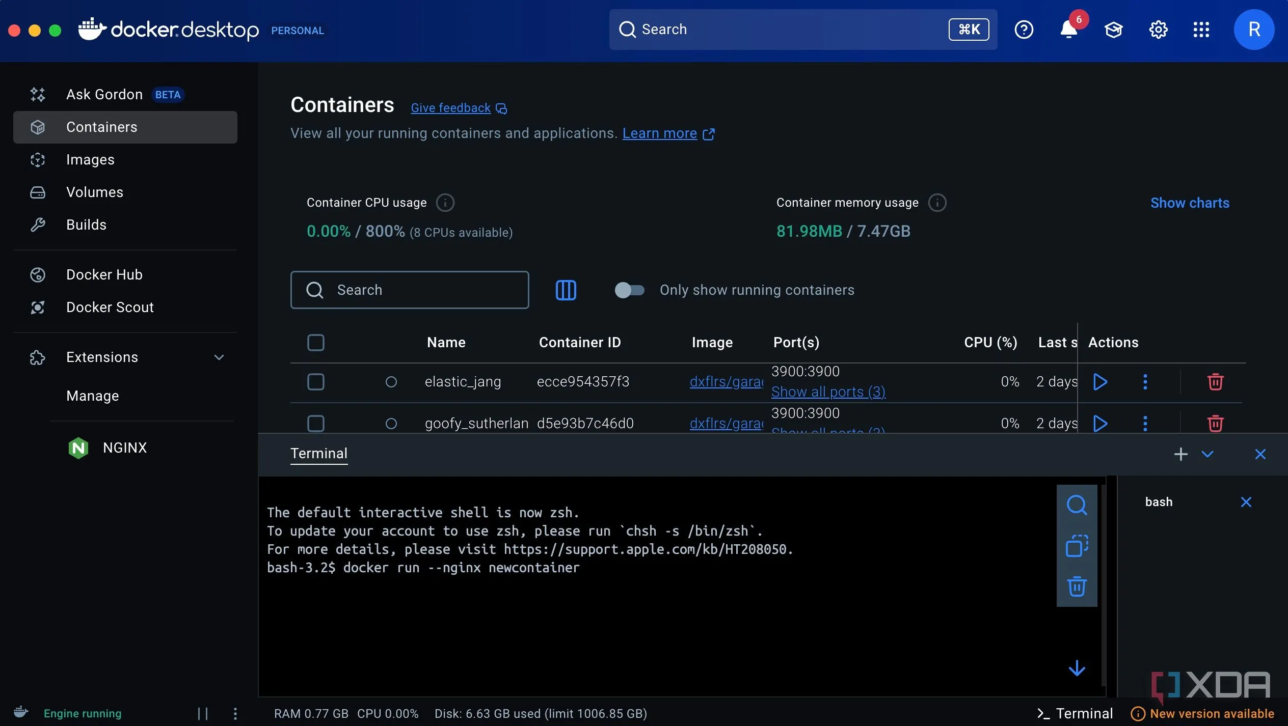 Lệnh docker run với tùy chọn --name để đặt tên tùy chỉnh cho container, giúp người dùng dễ dàng quản lý ứng dụng
