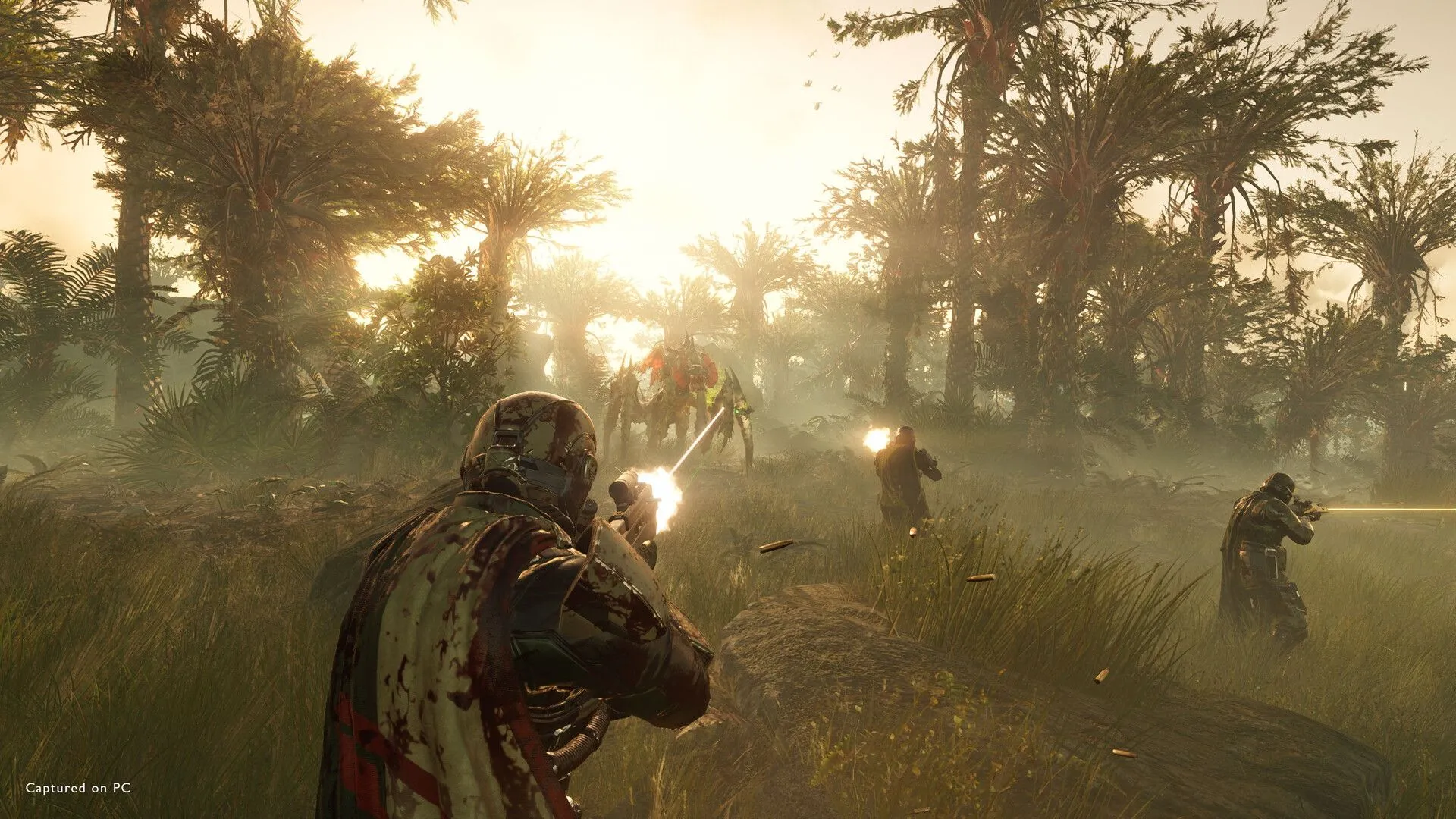 Lính Helldiver sẵn sàng chiến đấu trong Helldivers 2 trên PC