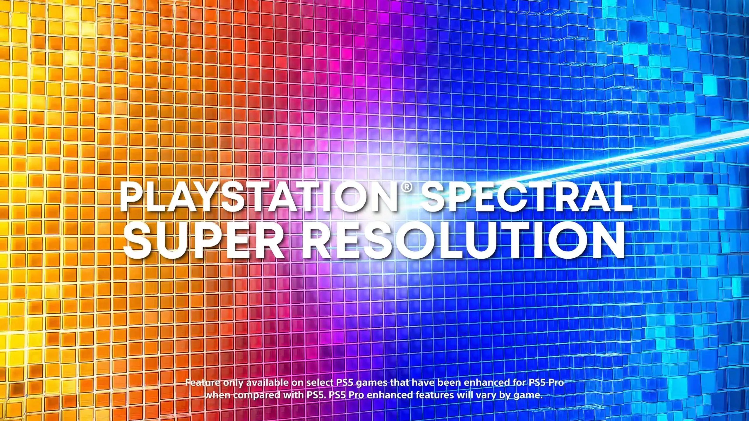 Logo công nghệ PlayStation Spectral Super Resolution (PSSR), giải pháp nâng cấp đồ họa của Sony.