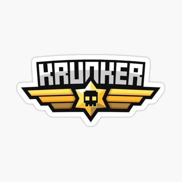 Logo của game bắn súng nền web Krunker với phong cách đồ họa pixel
