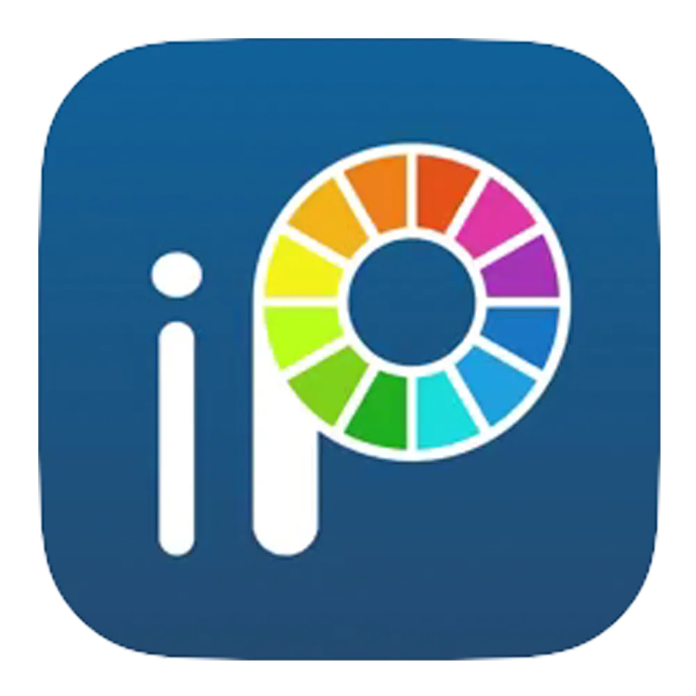 Logo của IbisPaint X với biểu tượng hình cọ và chữ X nổi bật, đặc trưng của ứng dụng vẽ digital