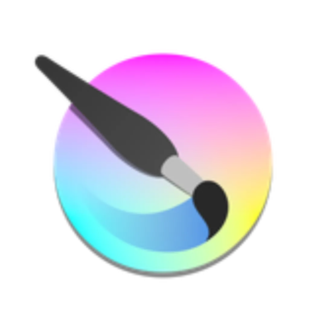 Logo của Krita, biểu tượng cây cọ vẽ trên bảng màu, đại diện cho phần mềm vẽ và chỉnh sửa ảnh mã nguồn mở