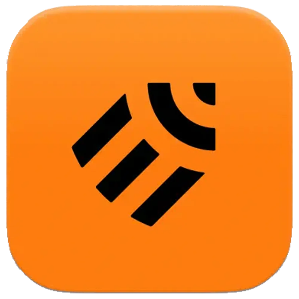 Logo của Linearity Curve, ứng dụng thiết kế vector trên iPad, với đường cong biểu tượng