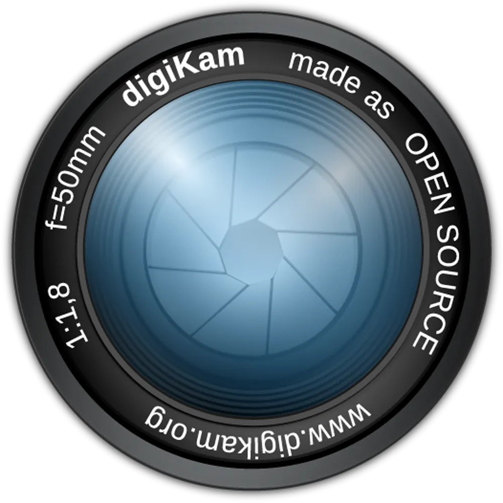 Logo Digikam màu xanh dương, biểu tượng của công cụ quản lý ảnh chuyên nghiệp