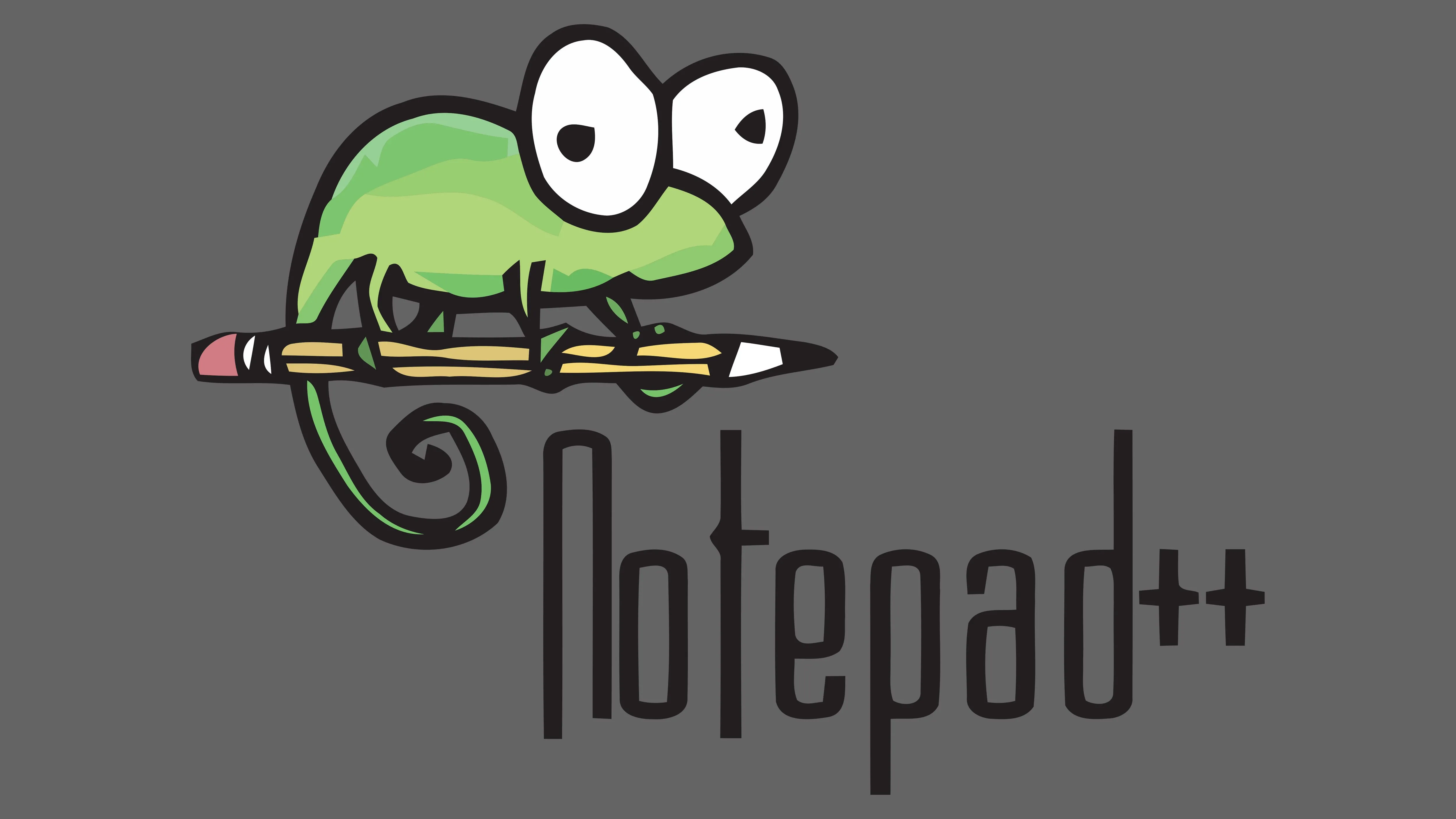 Logo Notepad++ màu xanh lá trên nền xám, biểu tượng của phần mềm chỉnh sửa văn bản mã nguồn mở