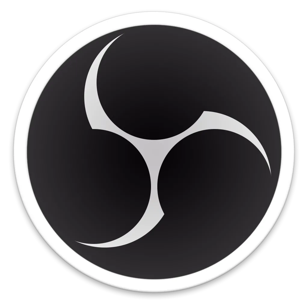 Logo OBS Studio, phần mềm quay màn hình và livestream miễn phí hàng đầu