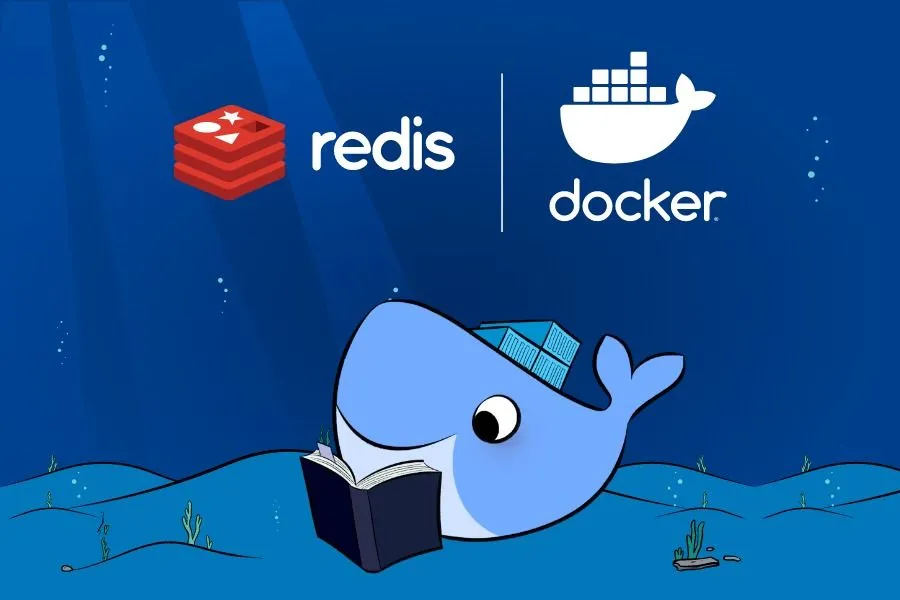 Logo Redis, biểu tượng của một cơ sở dữ liệu cache trong Docker