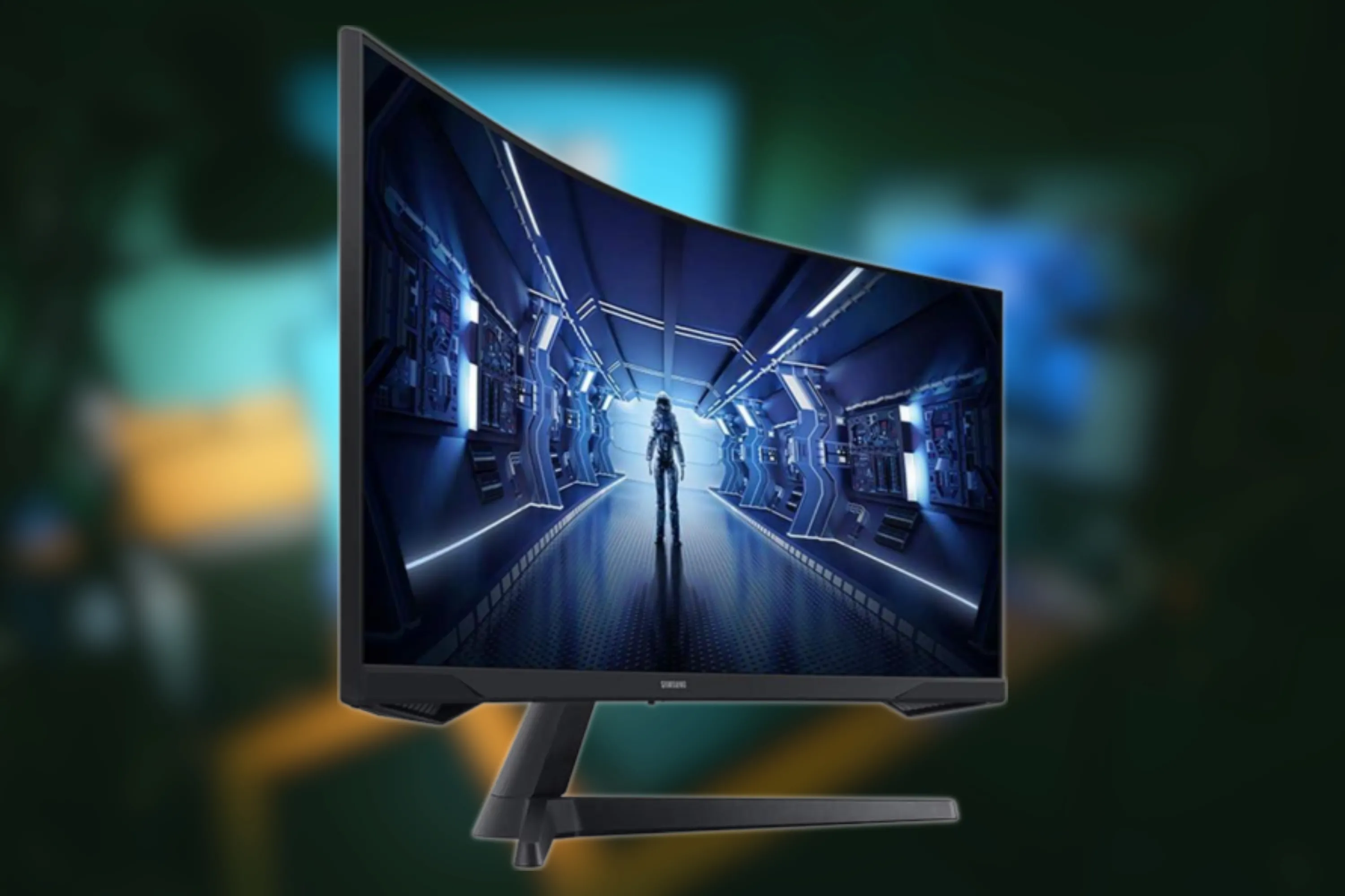 Màn hình cong chơi game Samsung Odyssey G5 34 inch hiển thị hình ảnh vũ trụ sắc nét