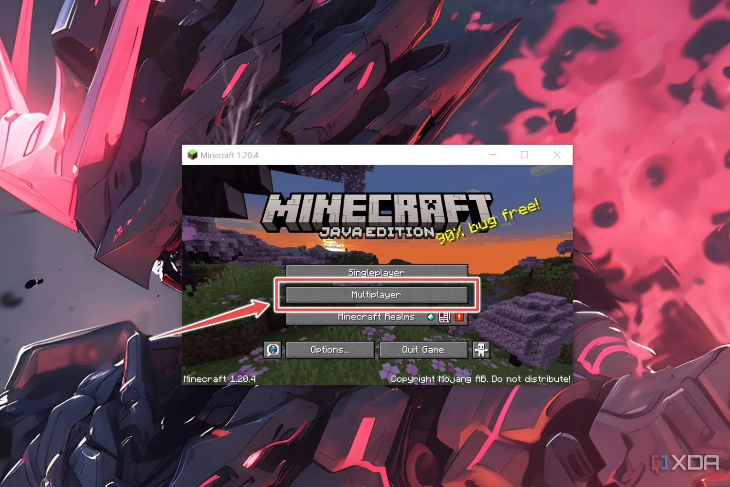 Màn hình giao diện game Minecraft ở chế độ nhiều người chơi (Multiplayer), minh họa cho trải nghiệm chơi game online hiện đại không cần UPnP
