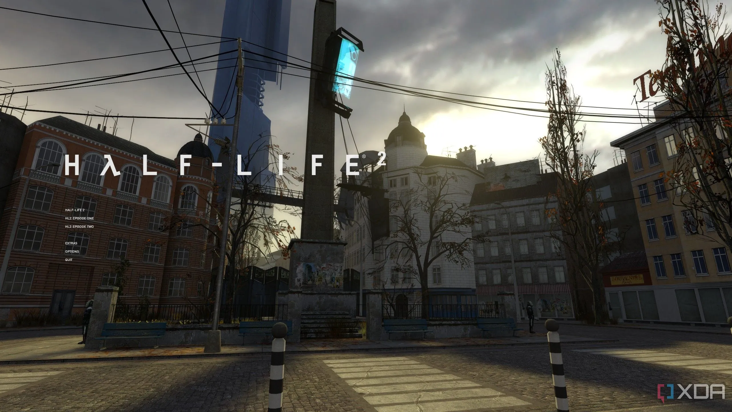 Màn hình khởi động của tựa game Half-Life 2, gợi nhớ về series Half-Life