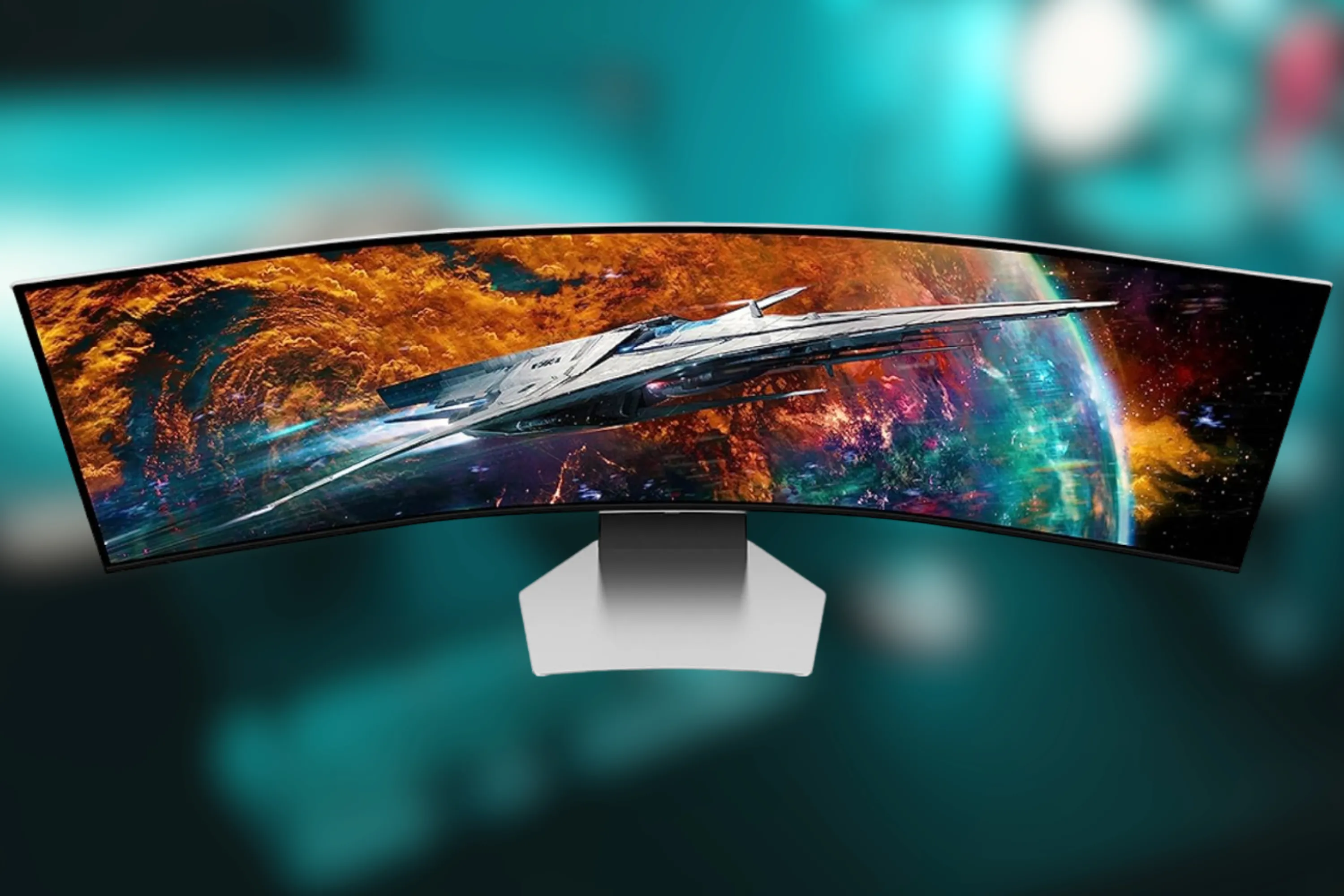 Màn hình QD-OLED Samsung Odyssey G9 (G95SC) 49 inch với đường cong 1800R