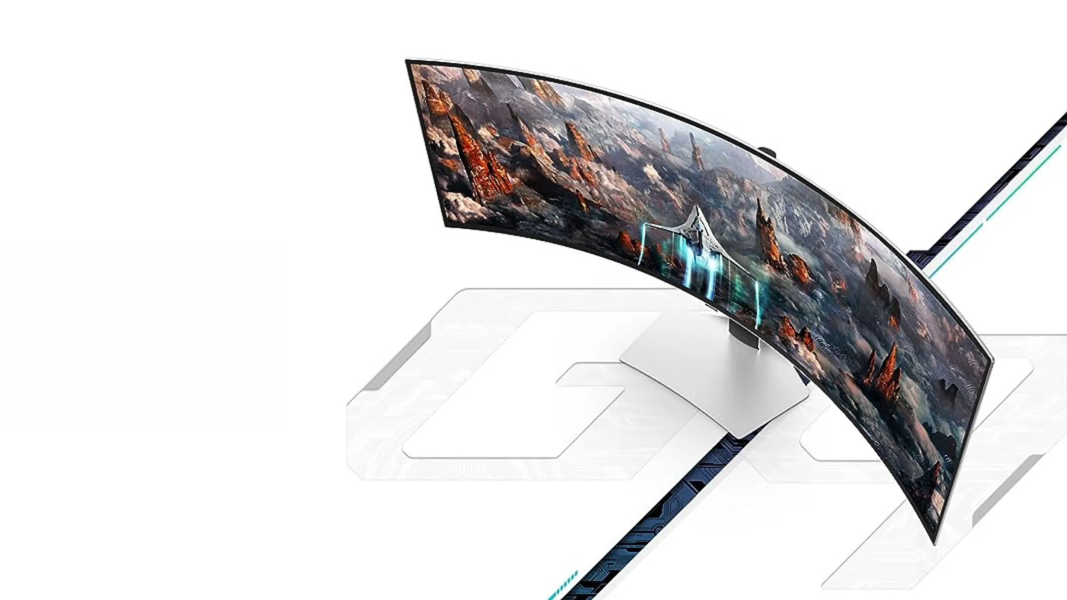 Màn hình Samsung G93SC trên bàn