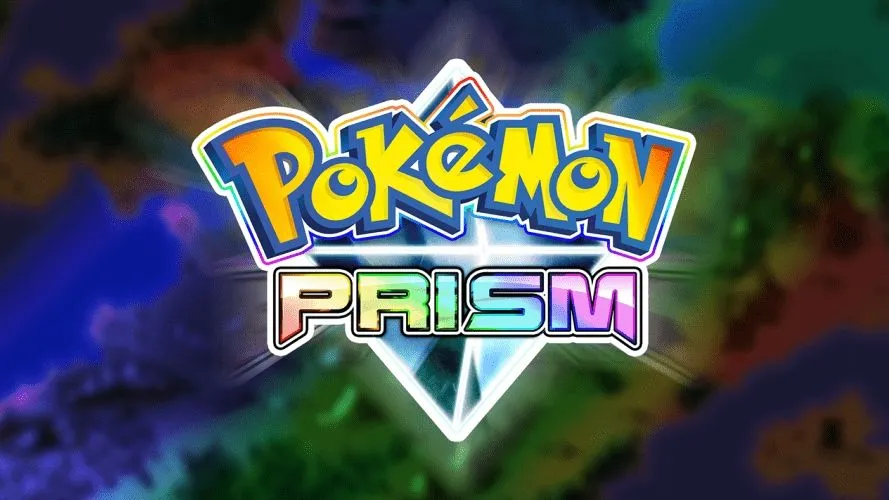 Màn hình tiêu đề rực rỡ của Pokémon Prism, một game fan-made dựa trên Pokémon Crystal.