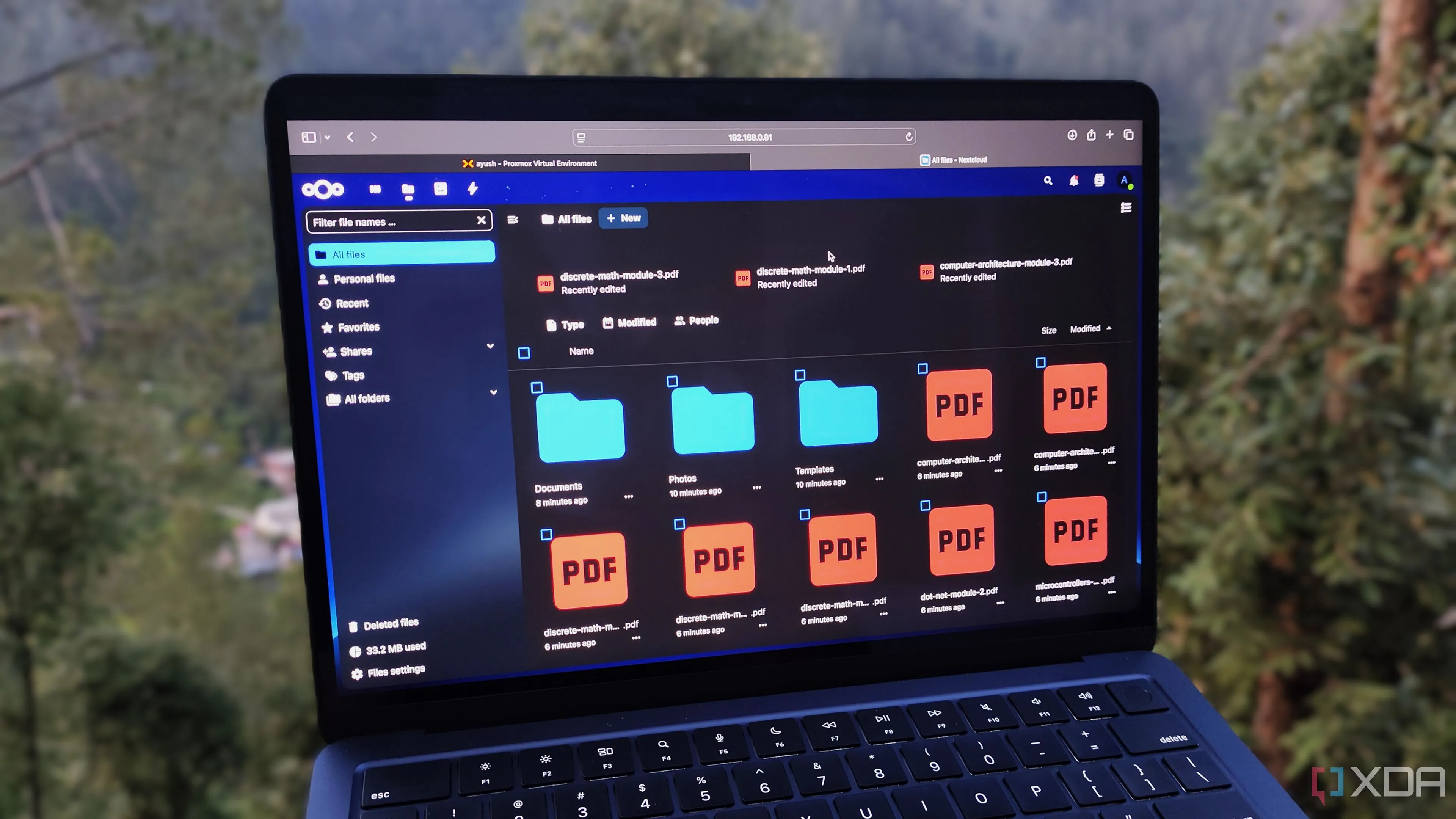 Máy chủ Nextcloud đang chạy