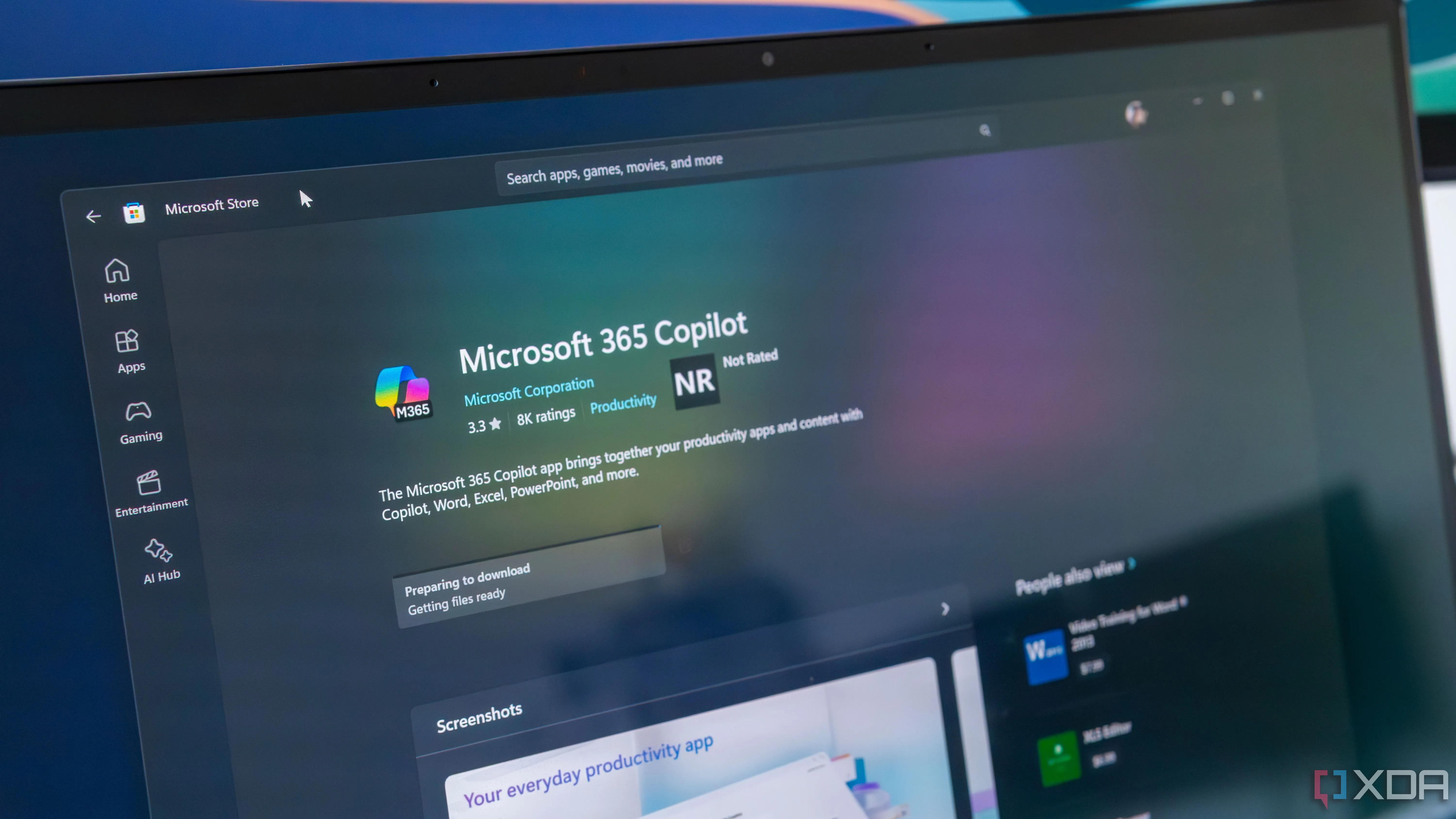 Microsoft 365 Copilot trên Microsoft Store, một ví dụ về tính năng AI tích hợp gây phiền toái trong Outlook