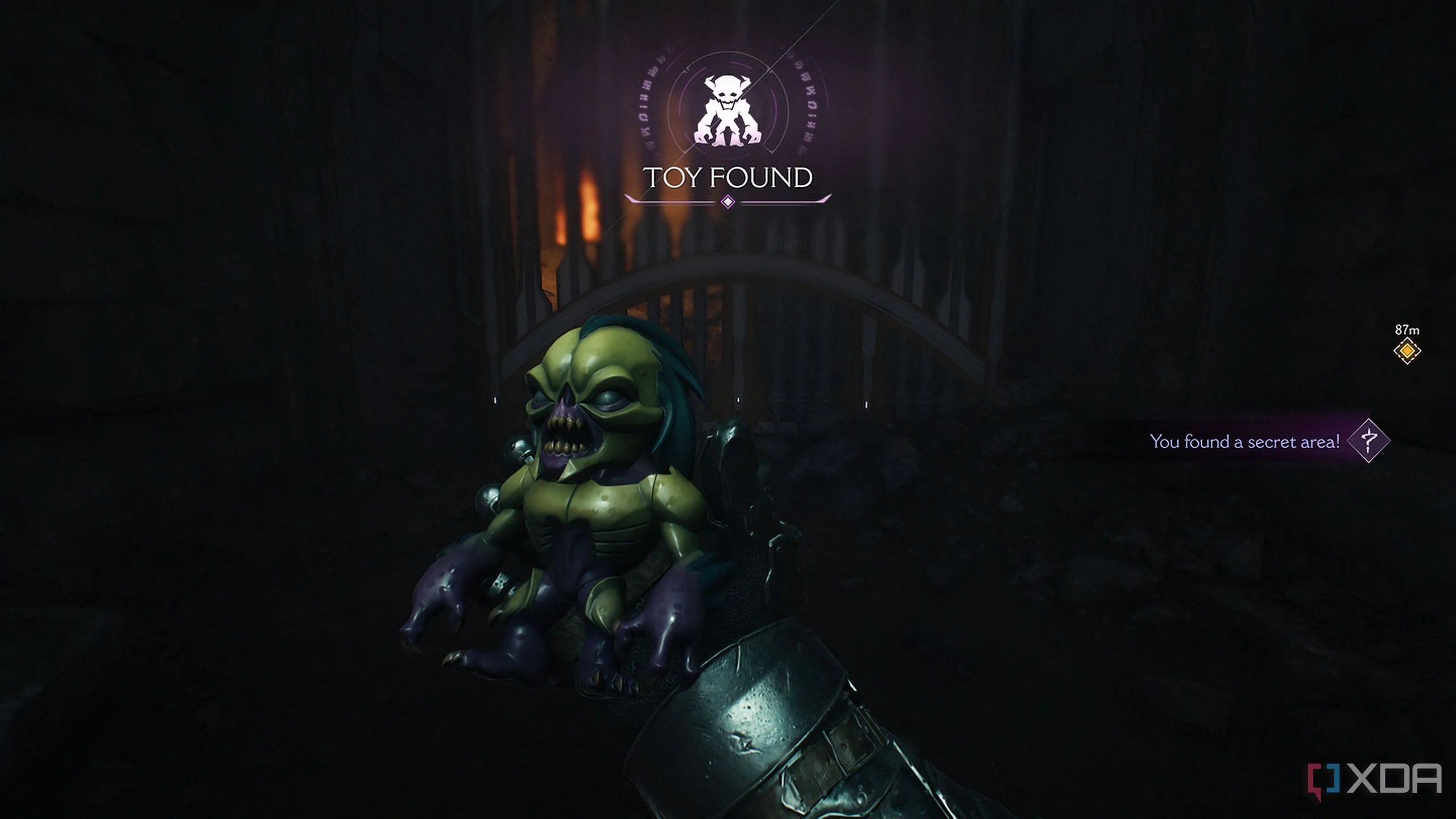 Mô hình đồ chơi Imp Toy, một vật phẩm sưu tầm trong Doom The Dark Ages