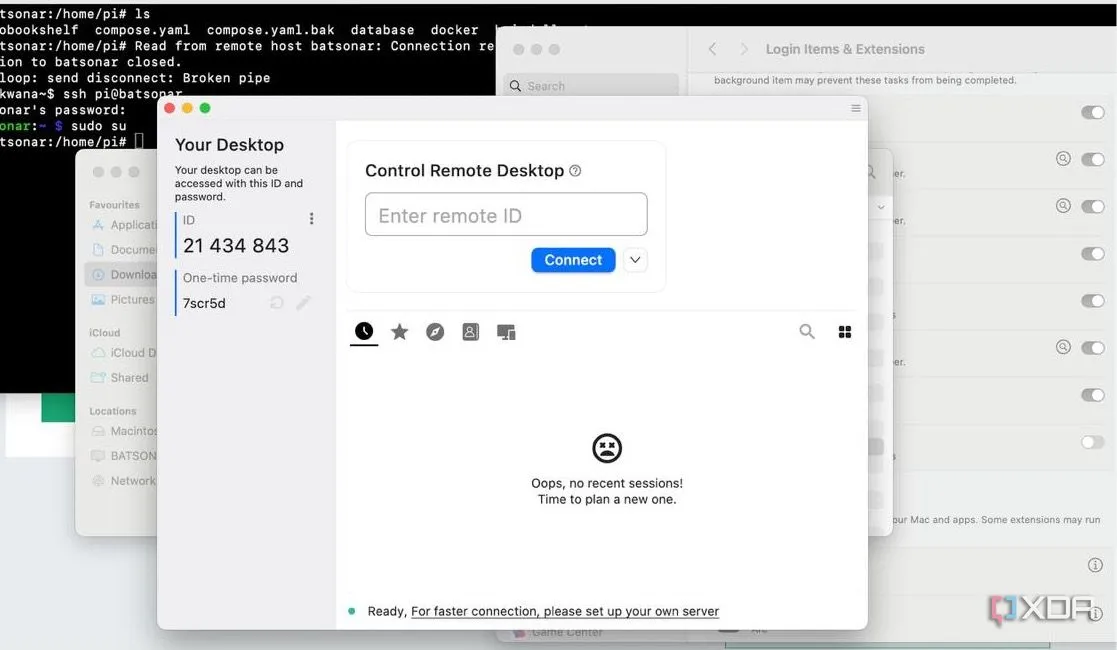 Mô hình kết nối RustDesk với khả năng tự host server relay