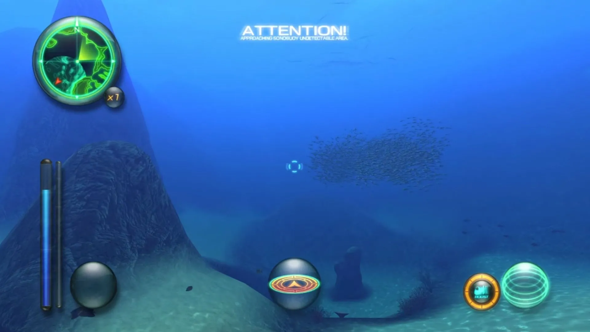 Một ảnh chụp màn hình gameplay từ Aquanaut's Holiday: Hidden Memories.