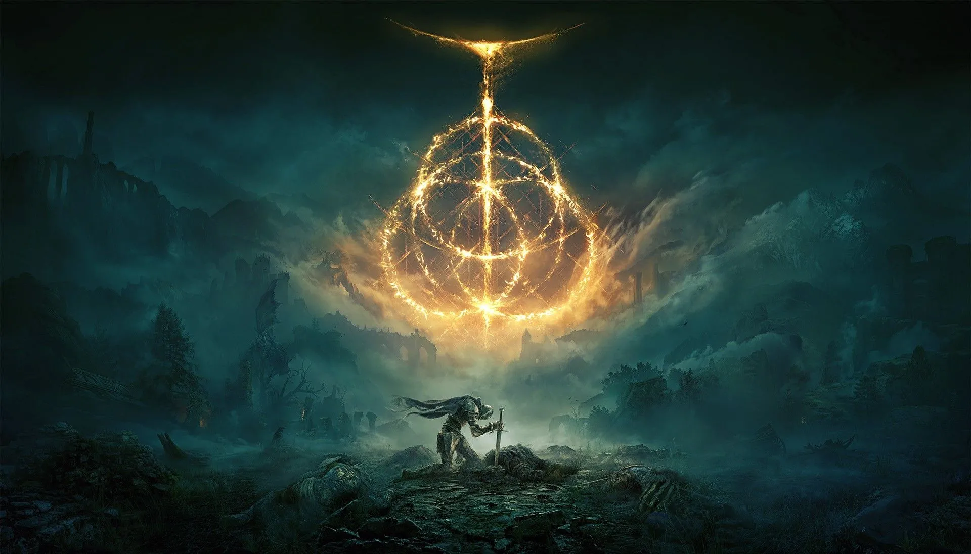 Một cảnh trong game Elden Ring, minh họa thế giới mở rộng lớn và đầy thách thức, một tựa game nhập vai có ảnh hưởng lớn
