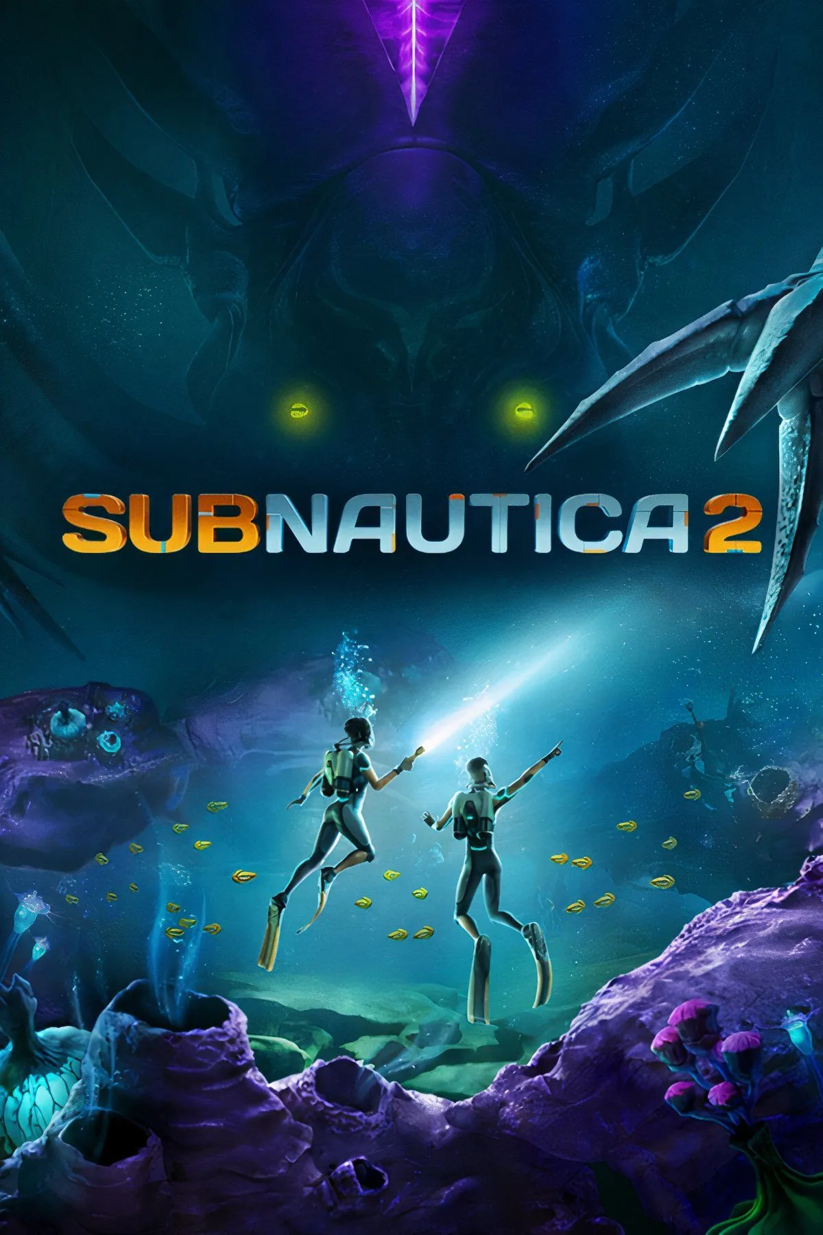 Một góc thế giới biển sâu đầy màu sắc của Subnautica, với các thực vật và sinh vật độc đáo