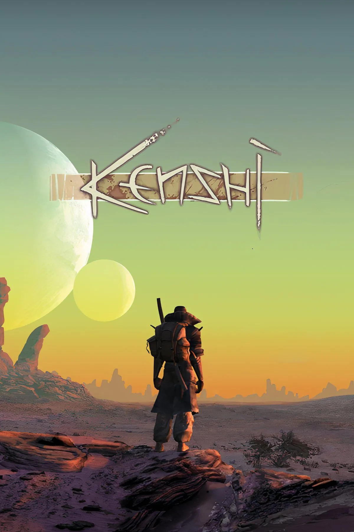 Một nhóm nhân vật khám phá sa mạc rộng lớn trong Kenshi, game sinh tồn sandbox