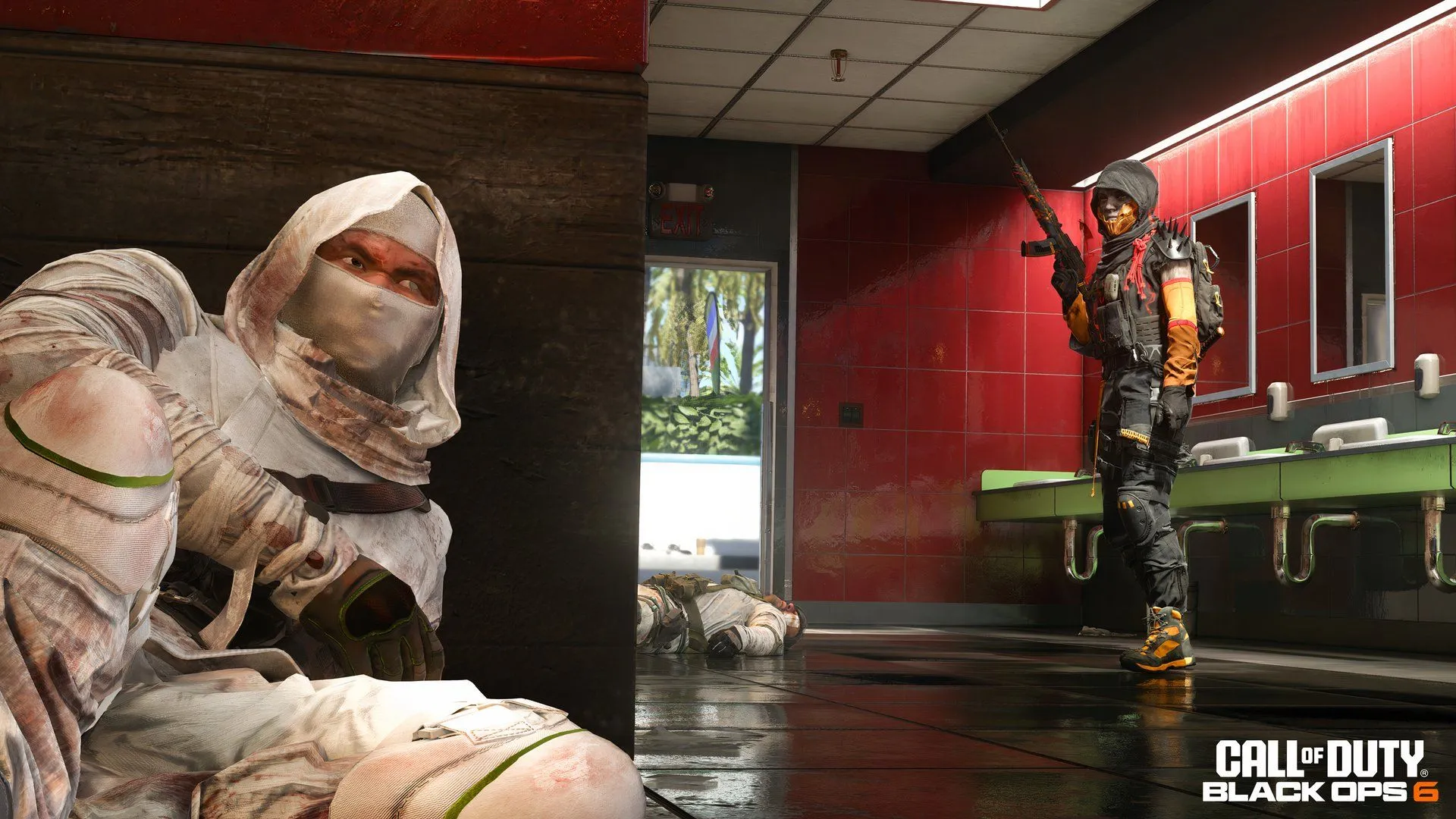 Một Operator Call of Duty bị thương đang ẩn nấp khỏi kẻ tấn công
