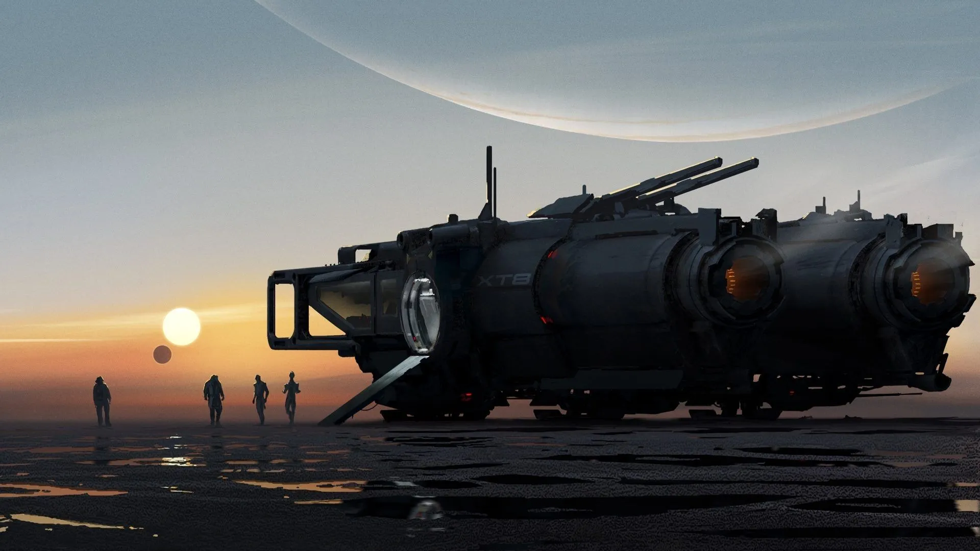 Một phần concept art đầu tiên của Mass Effect 5, hé lộ bối cảnh không gian và phong cách thiết kế của game.