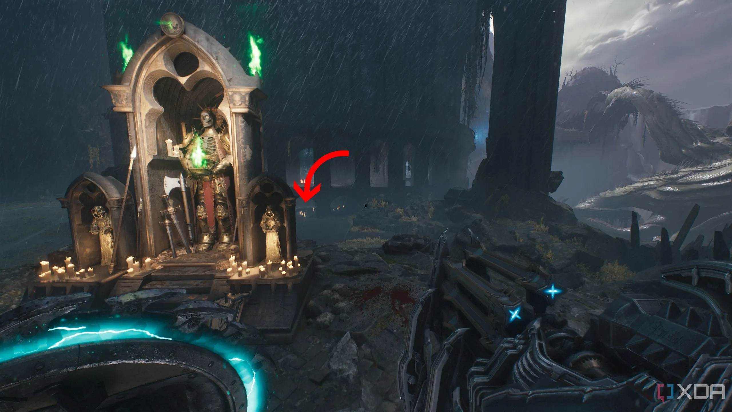 Một Sentinel Shrine trong Chapter 14 của Doom: The Dark Ages, trước khu vực bí mật 2.