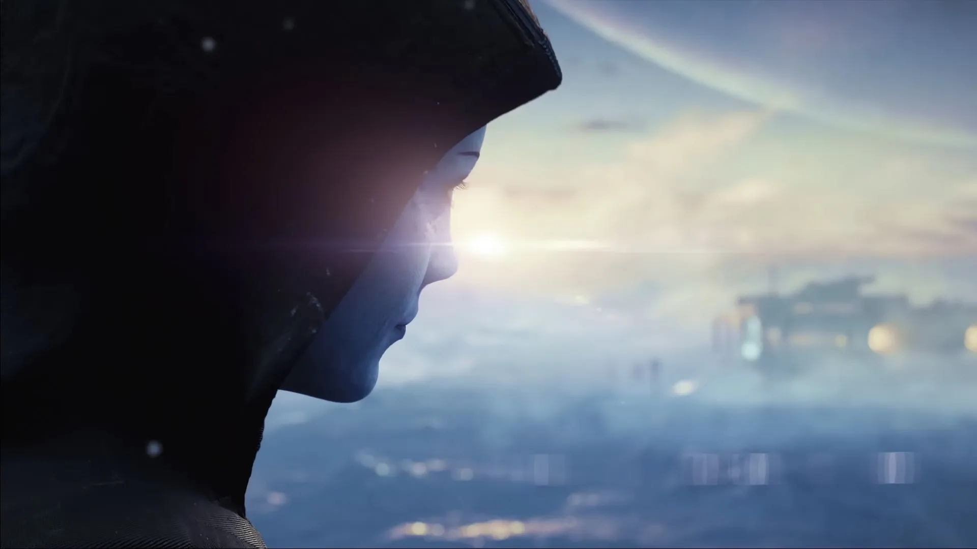 Nhân vật Liara T'Soni trong teaser game Mass Effect 5, gợi mở về tương lai của series nhập vai vũ trụ.