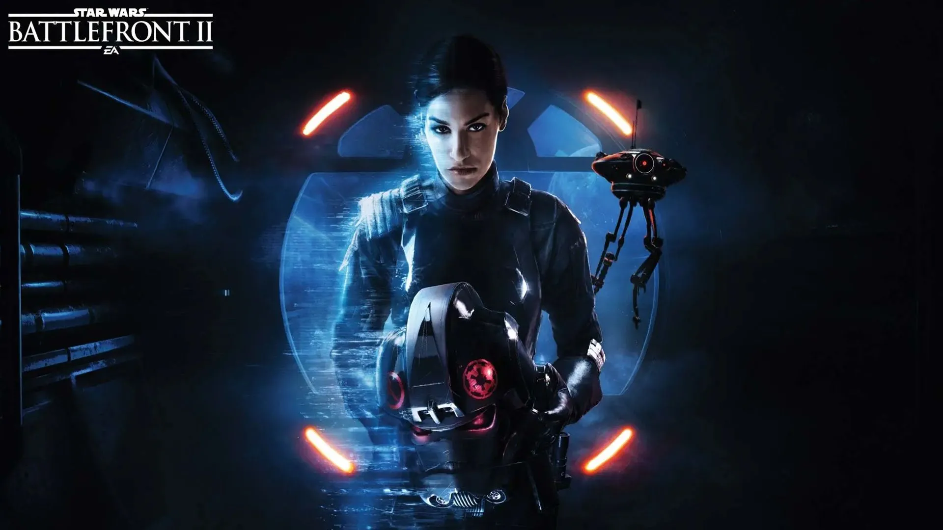 Nữ sĩ quan Iden Versio của Đế chế trong game Star Wars Battlefront II của EA