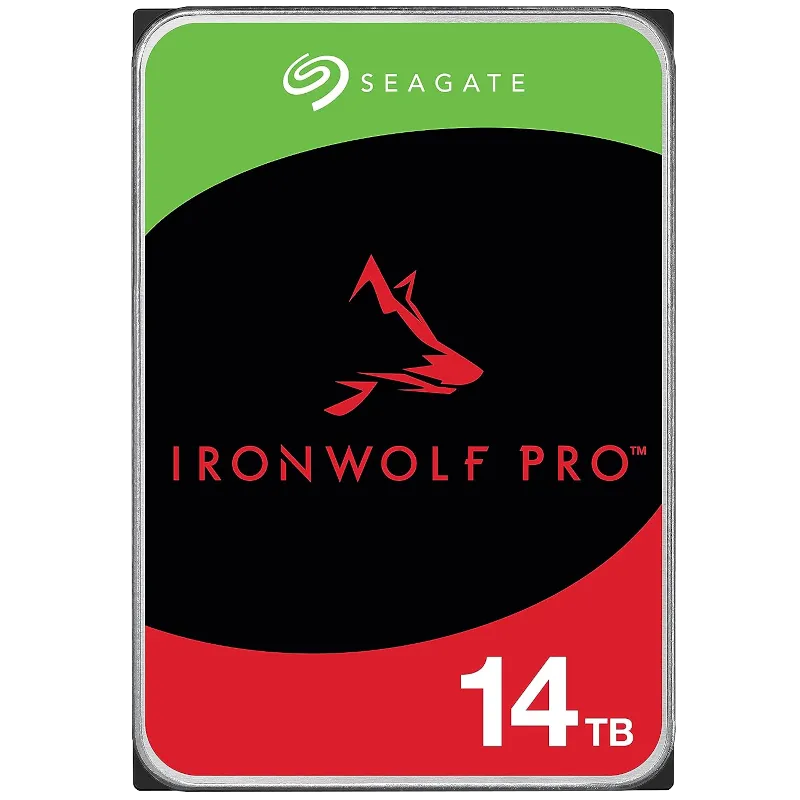 Ổ cứng Seagate IronWolf Pro 14TB, được thiết kế chuyên biệt cho các hệ thống NAS với khả năng hoạt động liên tục