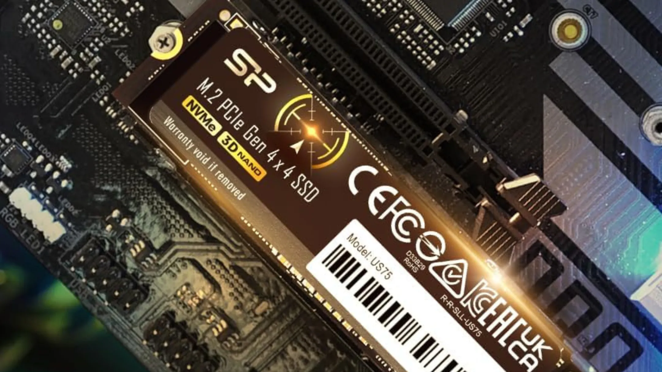 Ổ cứng SSD Silicon Power US75 4TB M.2 NVMe gắn trên bo mạch chủ máy tính