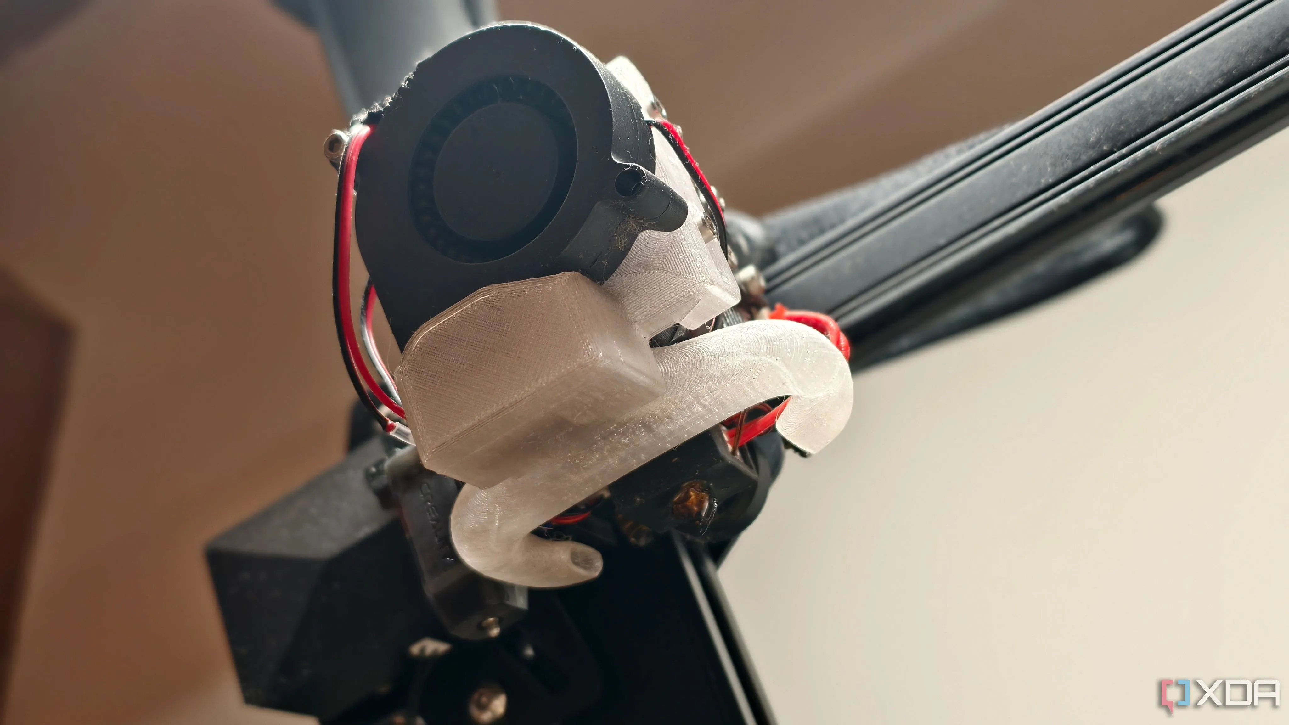 Ống dẫn khí quạt làm mát gắn trên đầu in nóng của máy in 3D
