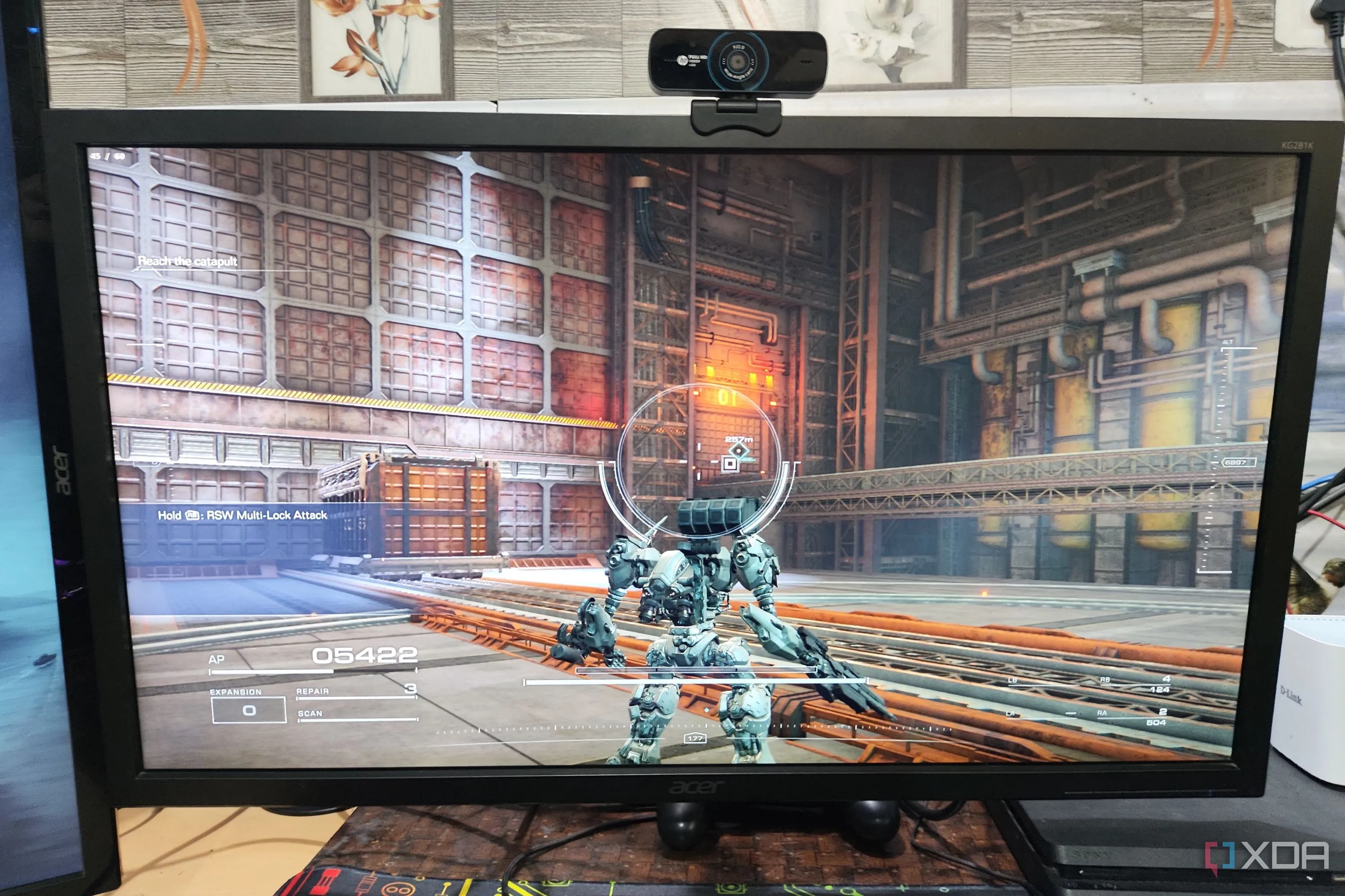 PC đang chạy Armored Core VI ở 1440p 60FPS với hỗ trợ Lossless Scaling