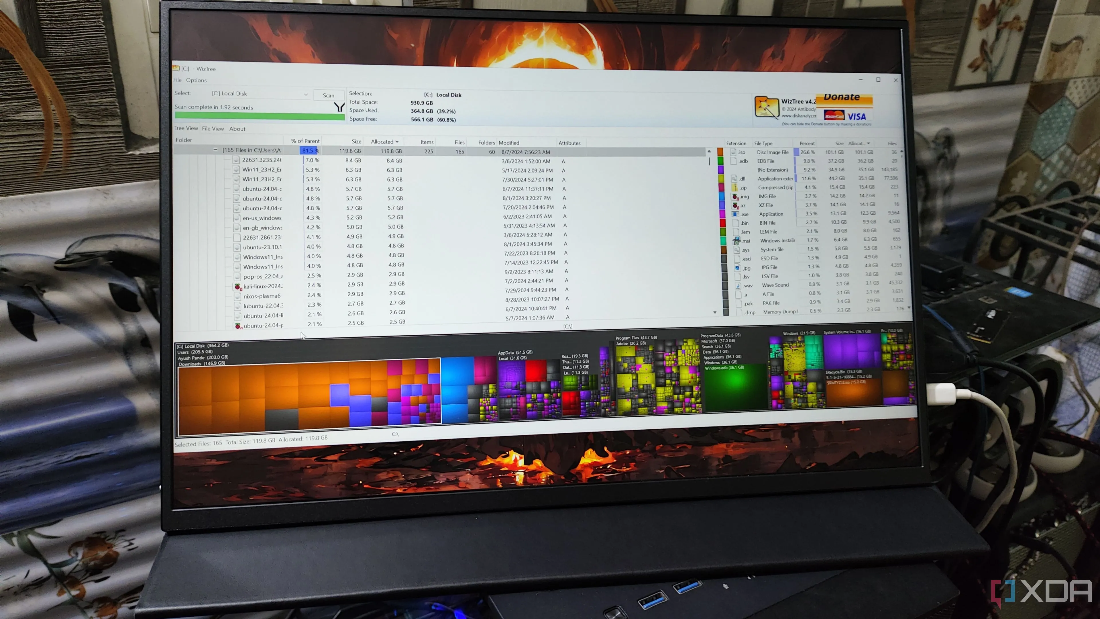 Phần mềm WizTree giúp phân tích và tìm file chiếm dung lượng lớn trên ổ cứng