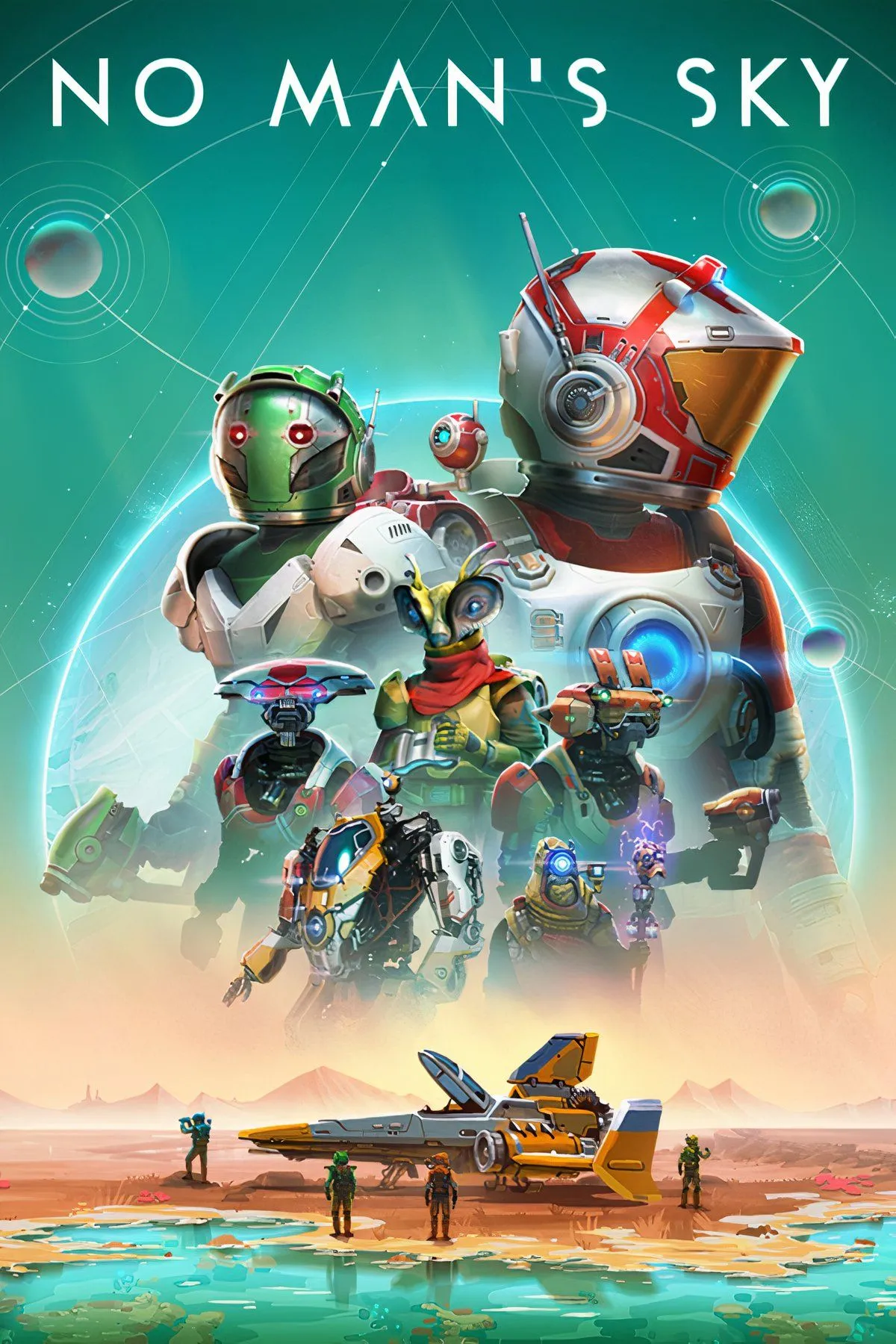 Phi thuyền khám phá hành tinh lạ trong thế giới rộng lớn của No Man's Sky