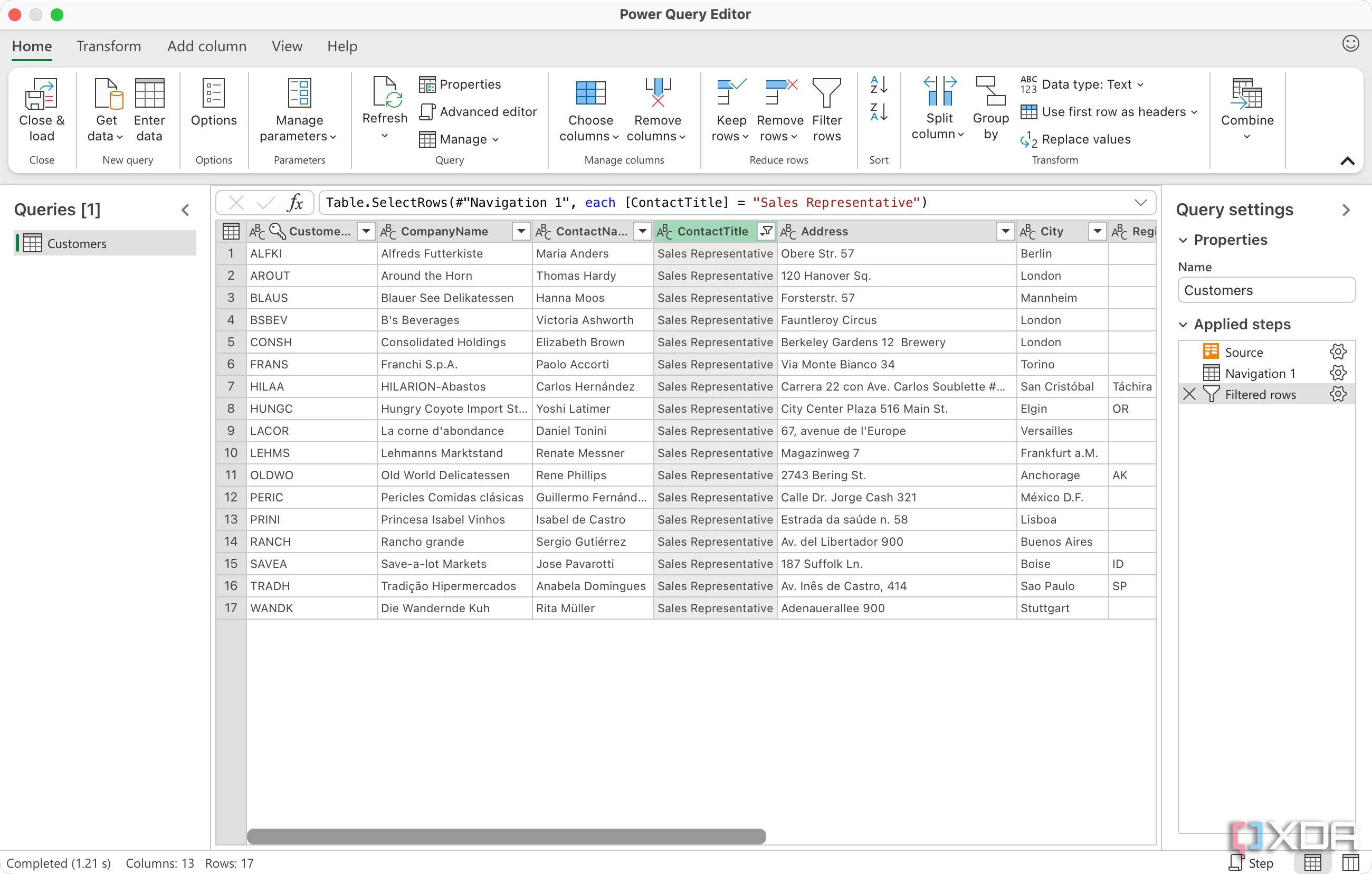 Power Query hỗ trợ làm sạch và biến đổi dữ liệu trong Excel