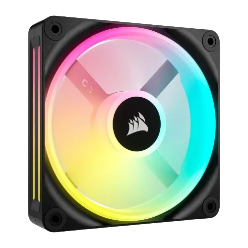 Quạt Corsair iCUE LINK QX120 RGB với khả năng kết nối nối tiếp giúp giảm thiểu dây cáp và tối ưu quản lý dây cho PC.