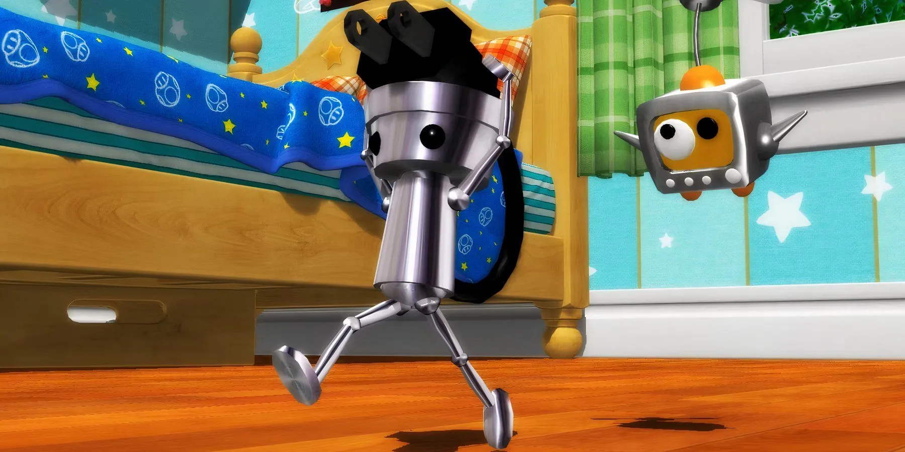 Robot Chibi-Robo dễ thương trong game gốc trên hệ máy GameCube