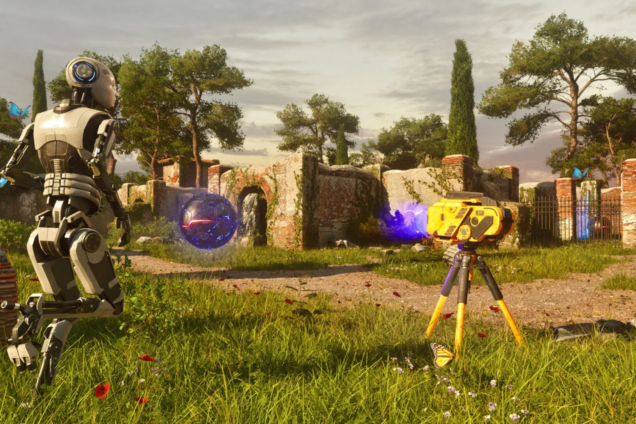 Robot trong The Talos Principle, minh họa game giải đố cần sự chính xác cao trên Nintendo Switch 2