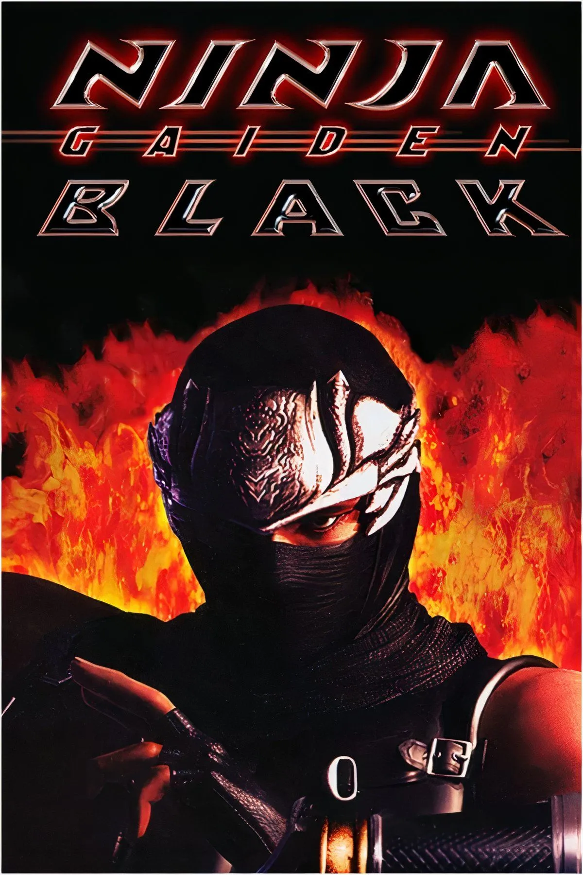 Ryu Hayabusa thi triển đòn đánh kiếm tốc độ cao trong Ninja Gaiden Black, game hành động chặt chém đỉnh cao trên Xbox