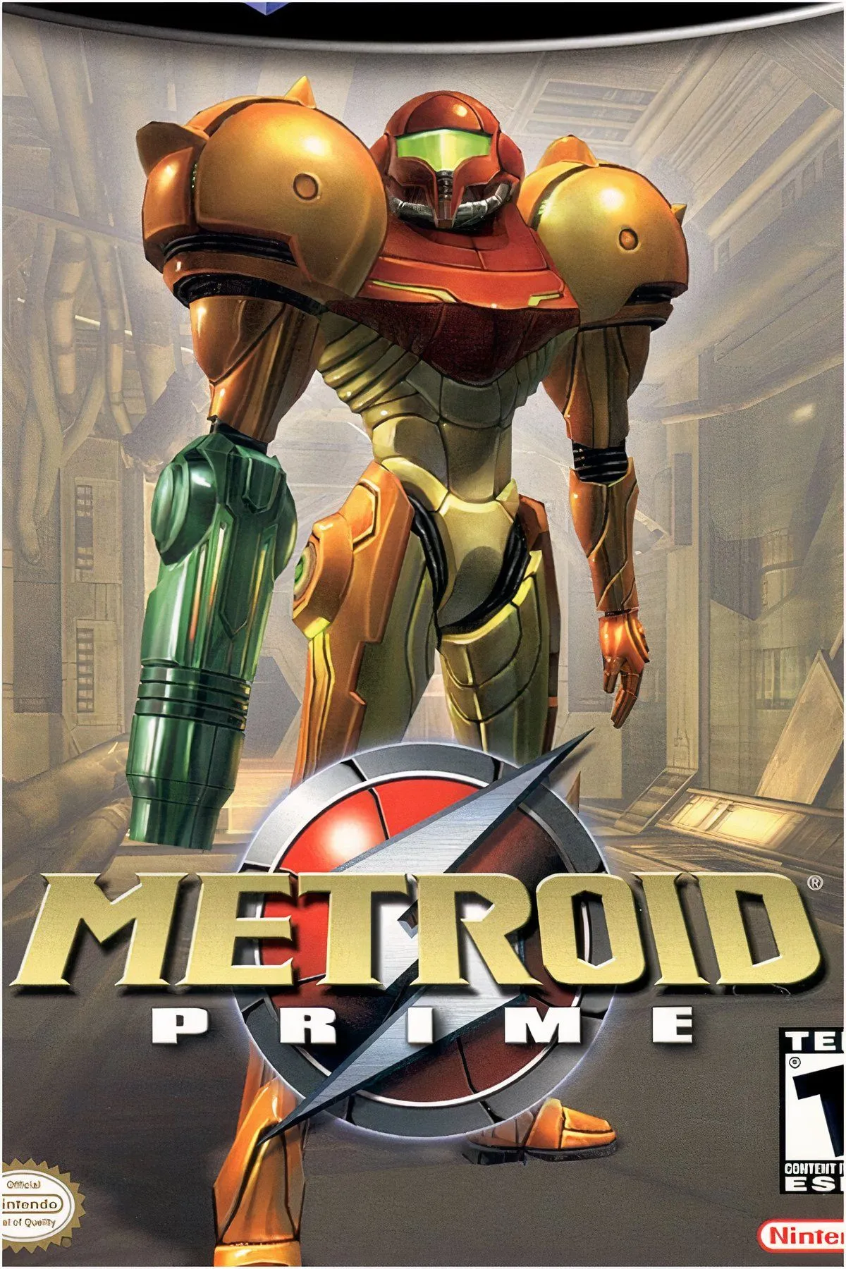 Samus Aran trong bộ giáp Power Suit, sẵn sàng khám phá môi trường ngoài hành tinh trong Metroid Prime.