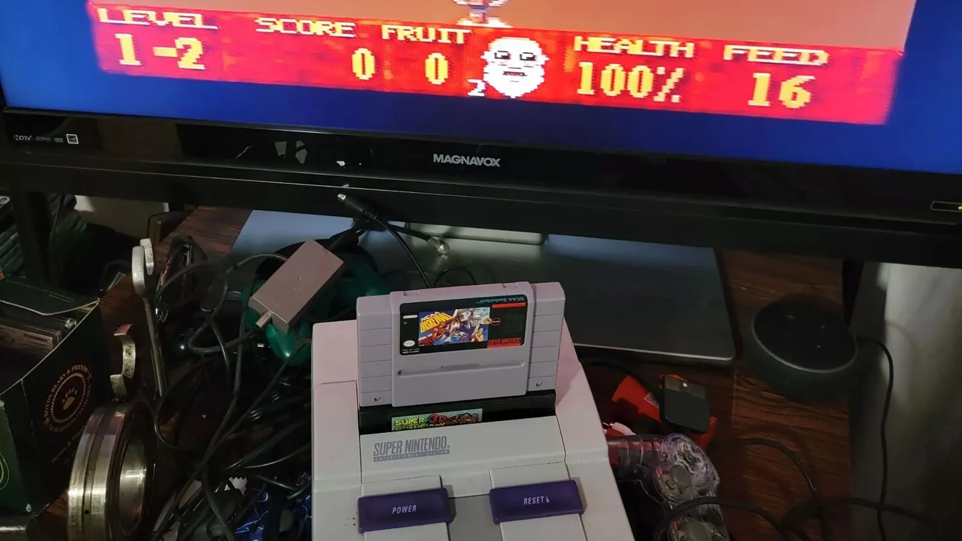 Screenshot game Super Noah's Ark 3D trên giả lập SNES