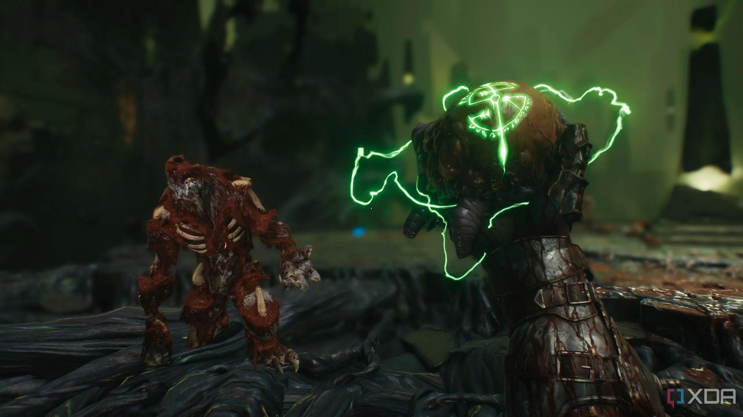 Slayer giữ Tinh chất Quỷ tăng giáp tối đa trong chương 15 của Doom The Dark Ages