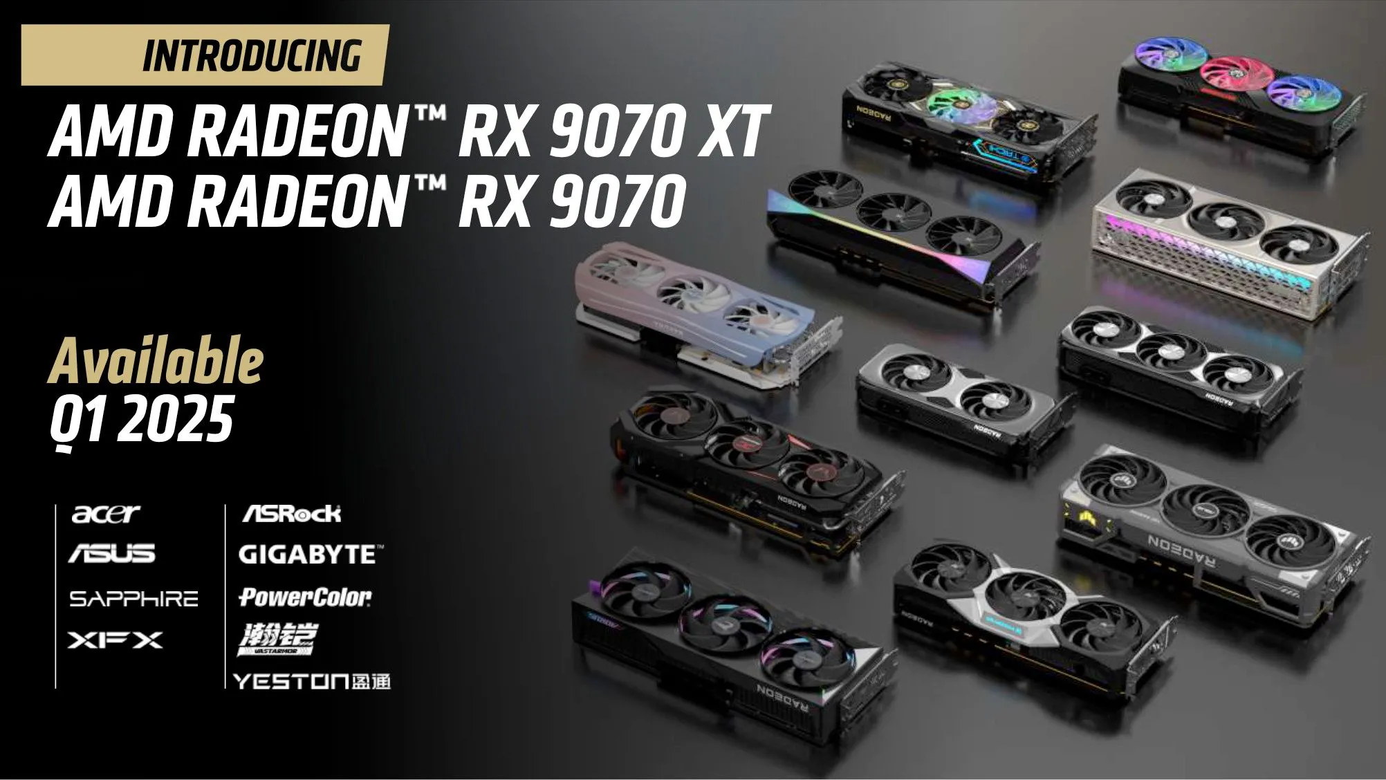 Slide thuyết trình của AMD về các dòng GPU RDNA 4, giới thiệu các sản phẩm tiềm năng