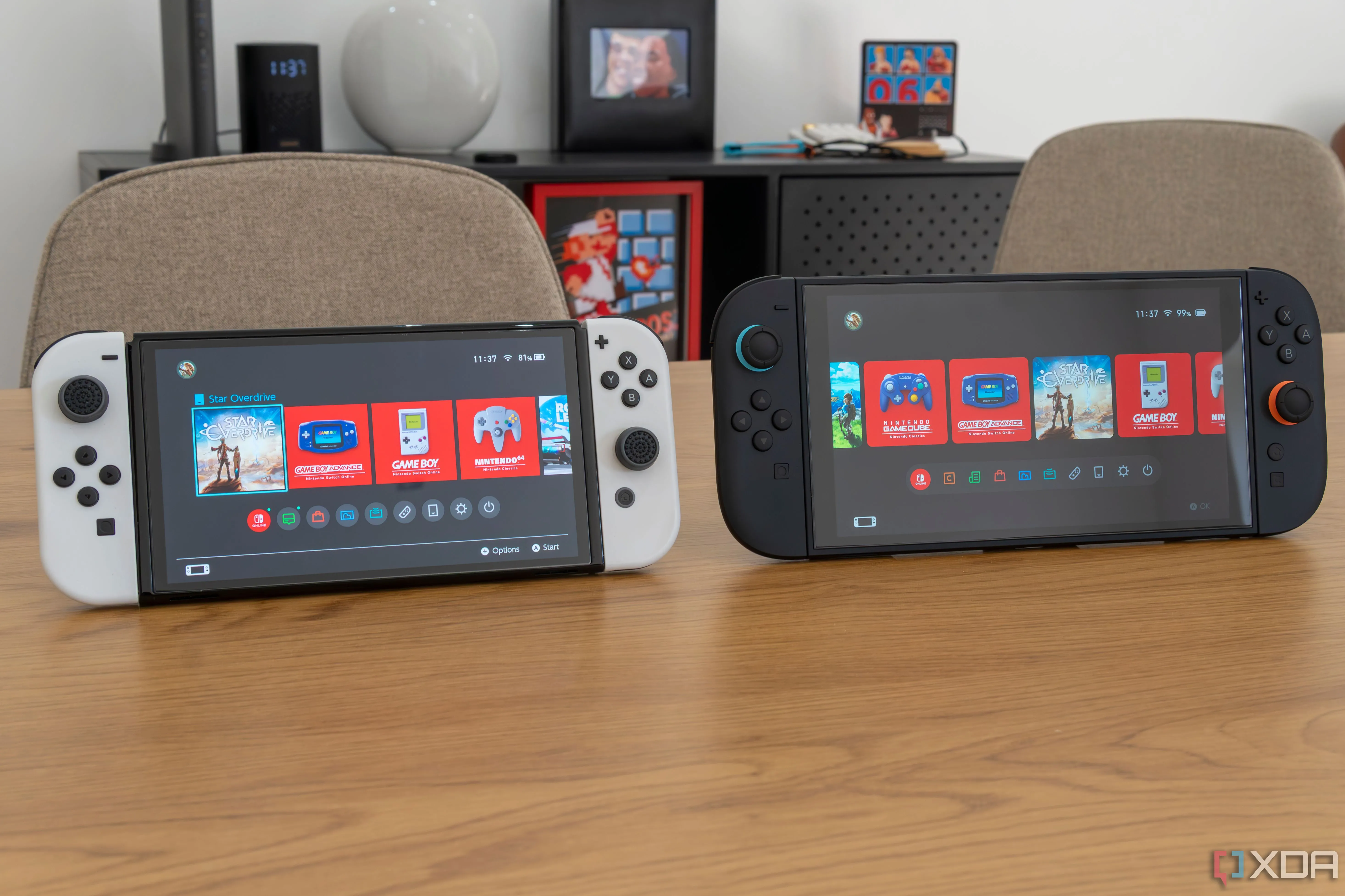 So sánh giao diện màn hình chính Nintendo Switch OLED và Switch 2 thế hệ mới