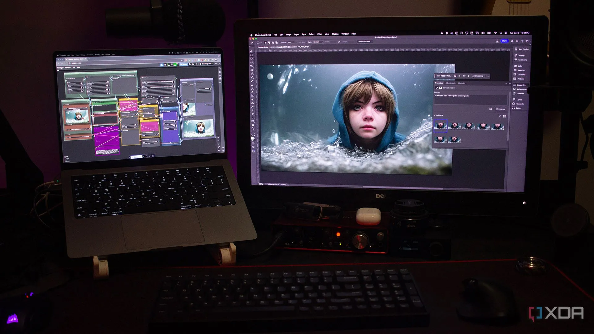 So sánh tính năng AI tạo sinh của Photoshop Firefly với ComfyUI và Stable Diffusion